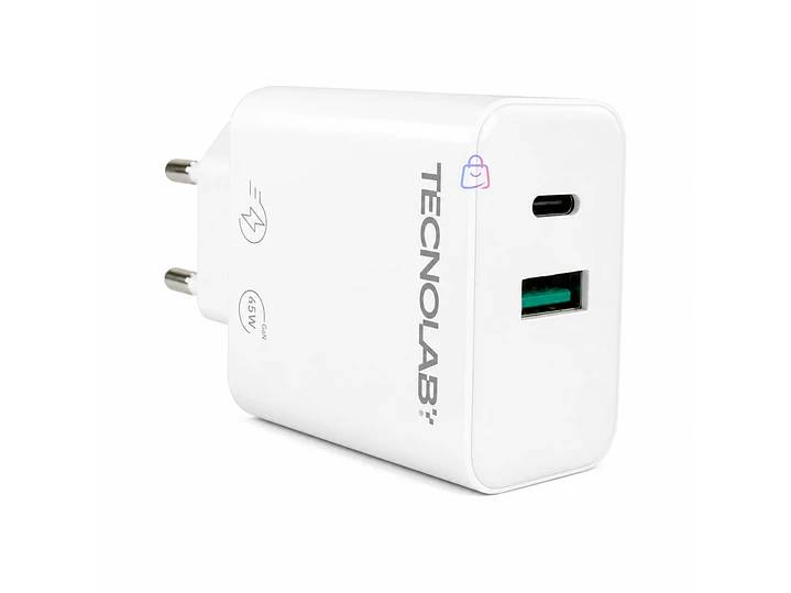 Cargador Rápido PD 45W QC 3.0 USB-C con Cable - PS 2