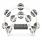 Pandero Media Luna Hendrix White Ergonómico Profesional - PS - Miniatura 1