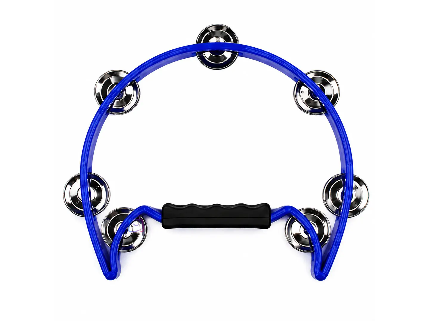 Pandero Media Luna Azul 16 Sonajas Percusión - PS 4