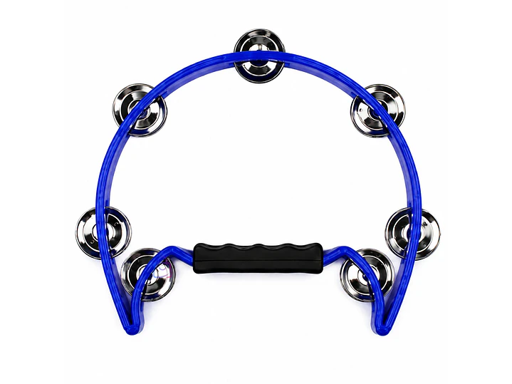 Pandero Media Luna Azul 16 Sonajas Percusión - PS 4