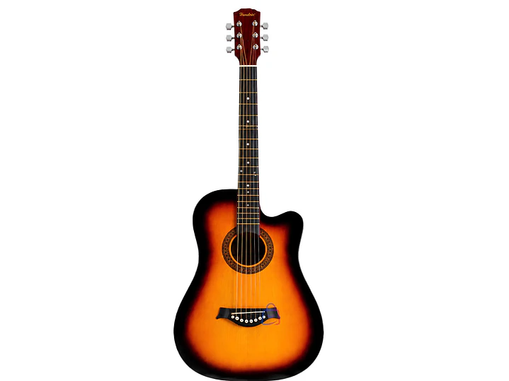 Guitarra 39 Pulgadas Color Sunburst + Funda y Cuerdas - PS 3