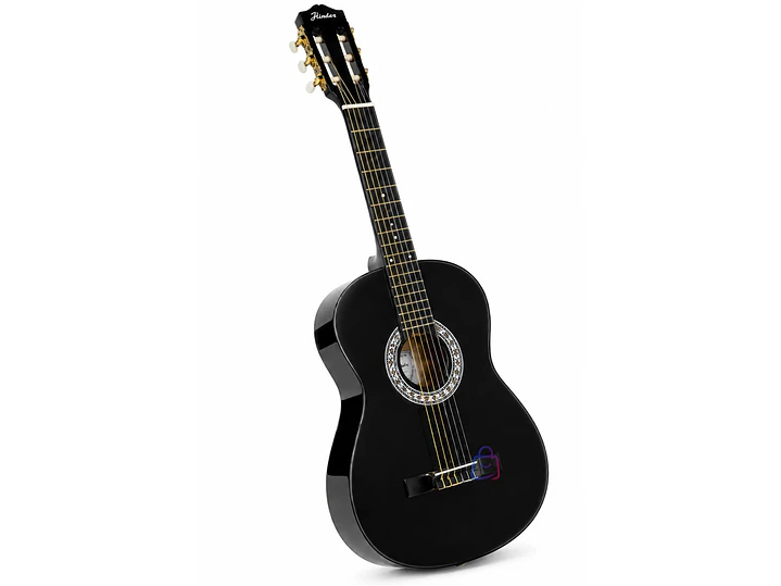 Guitarra Clásica 39 Pulgadas Negra Cuerdas Nylon - PS 3