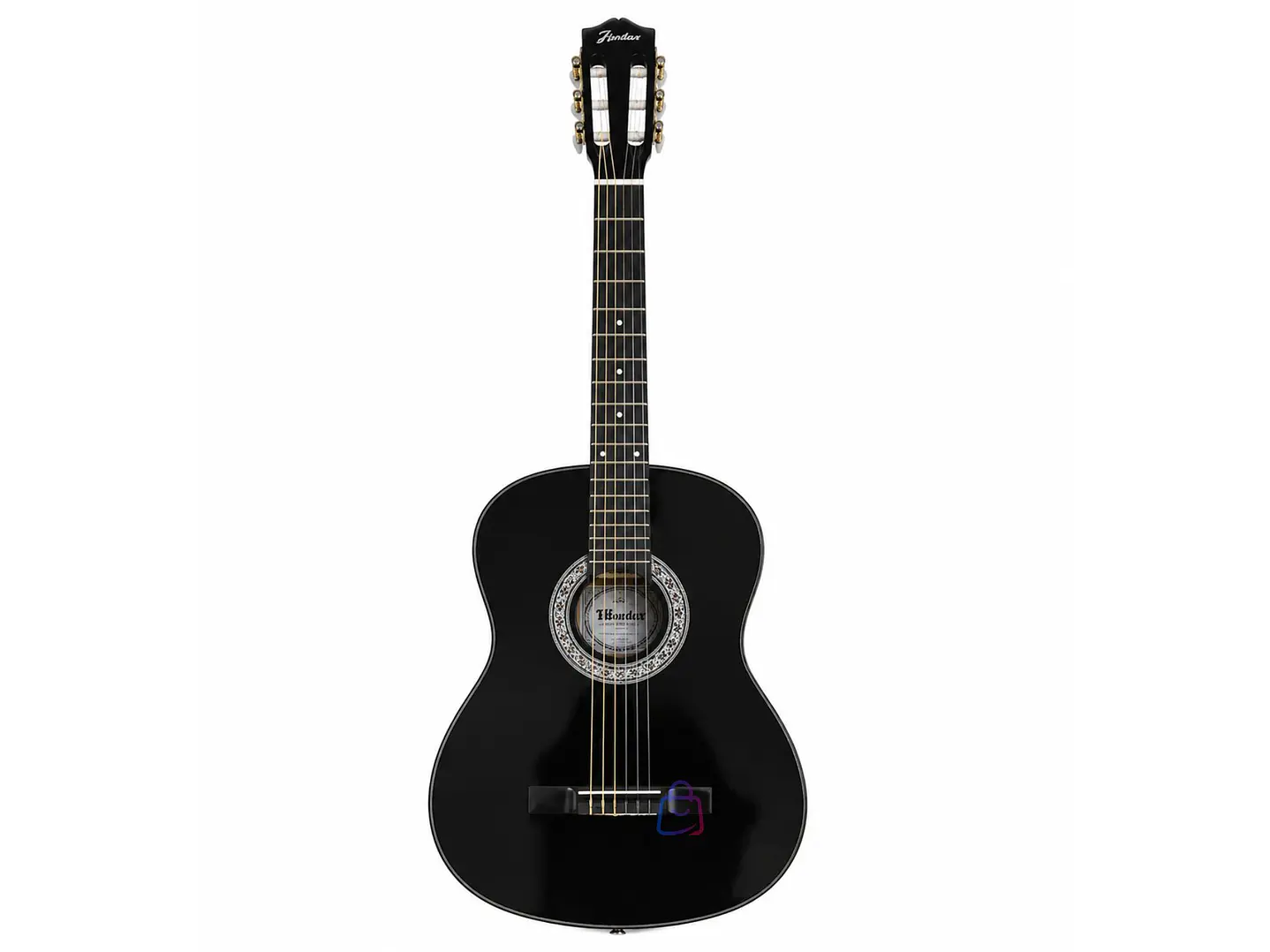 Guitarra Clásica 39 Pulgadas Negra Cuerdas Nylon - PS 1