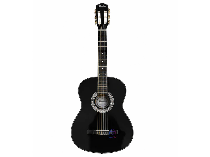 Guitarra Clásica 39 Pulgadas Negra Cuerdas Nylon - PS 1