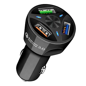 Cargador Auto Carga Rápida 3 USB 12V - PS