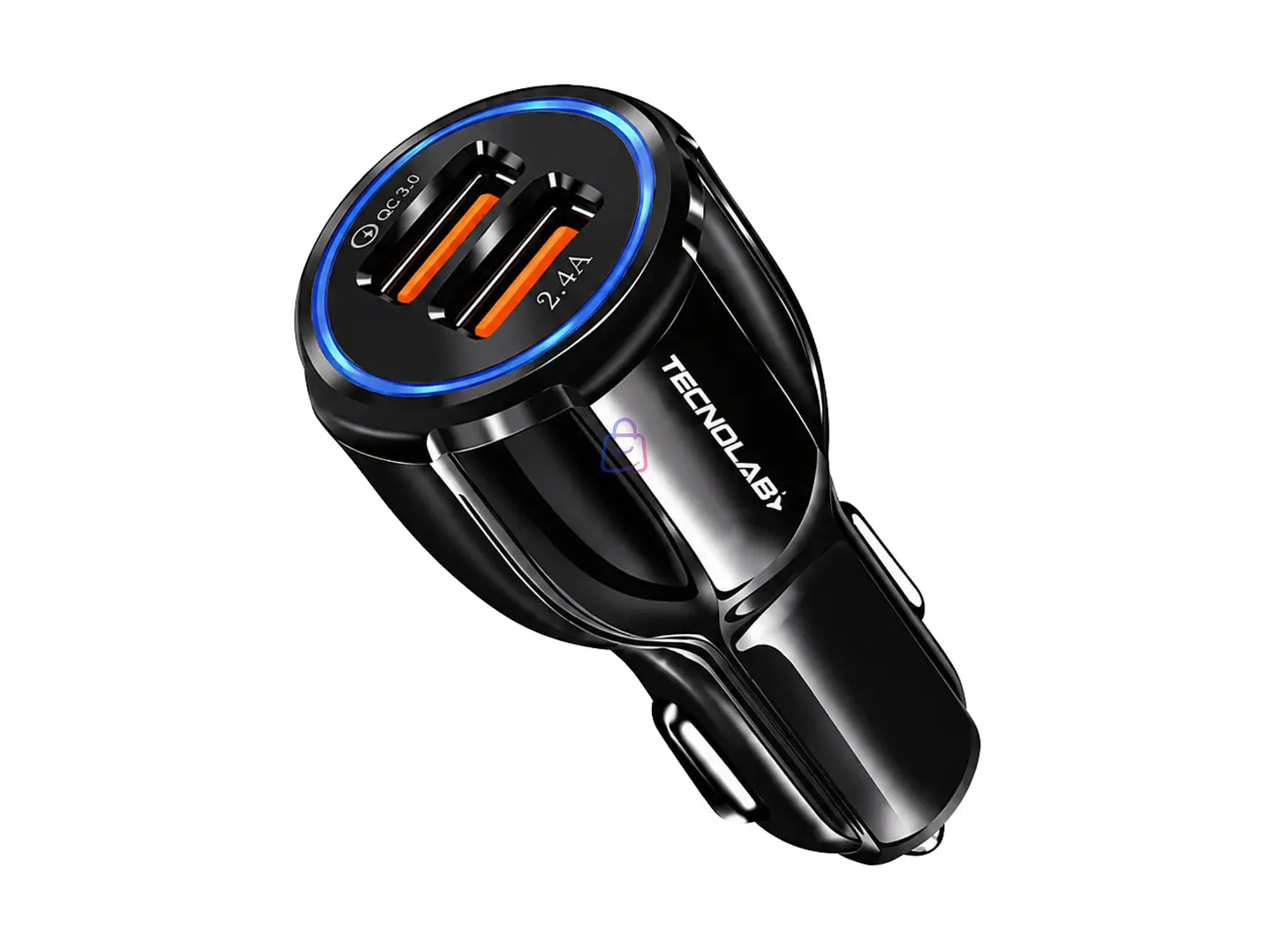 Cargador Auto 12V/24V QC 3 Doble USB 18W - PS 1