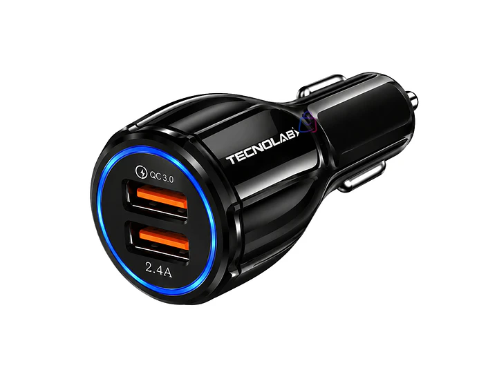 Cargador Auto 12V/24V QC 3 Doble USB 18W - PS 2