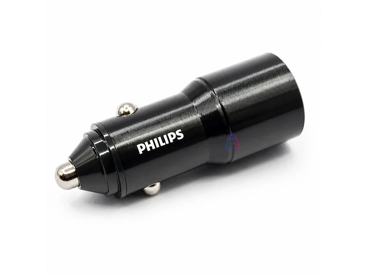 Cargador Auto Philips 12V Doble USB 12W - PS 3