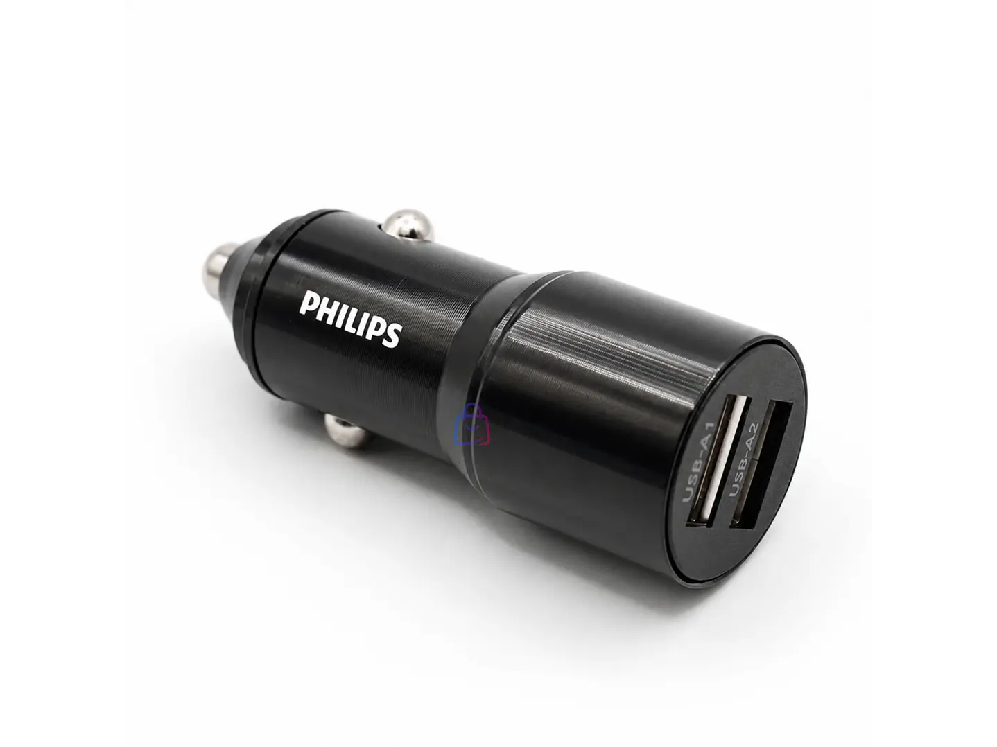 Cargador Auto Philips 12V Doble USB 12W - PS 1