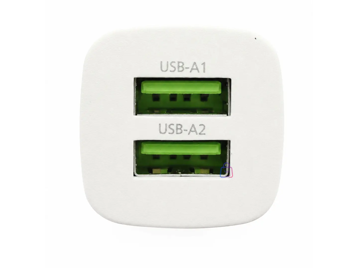 Cargador Auto Philips 12V Blanco 2 USB 12W - PS 2