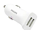 Cargador Auto Philips 12V Blanco 2 USB 12W - PS - Miniatura 1