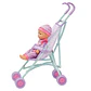 Muñeca Bebé 29cm Con Coche Plegable De Paseo - PS - Miniatura 2