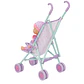 Muñeca Bebé 29cm Con Coche Plegable De Paseo - PS - Miniatura 3