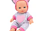 Muñeca Bebé Perfumada Tamaño 23cm Con Pijama De Gato - PS - Miniatura 3