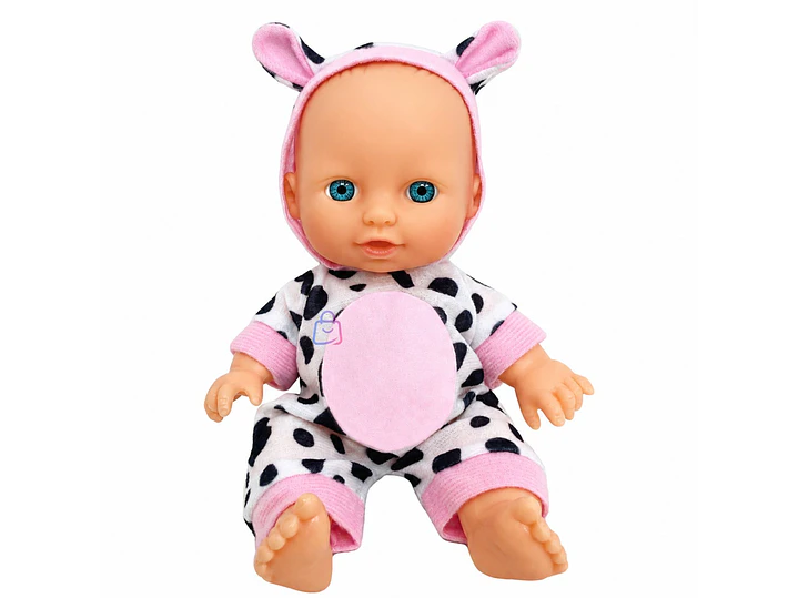 Muñeca Bebé Perfumada Tamaño 23cm Con Pijama De Vaca - PS 2