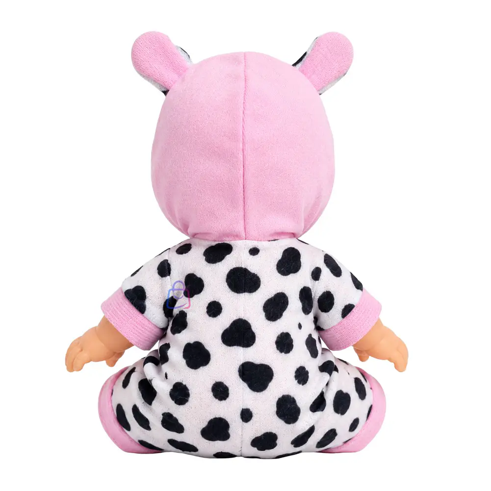 Muñeca Bebé Perfumada Tamaño 23cm Con Pijama De Vaca - PS 3