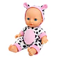 Muñeca Bebé Perfumada Tamaño 23cm Con Pijama De Vaca - PS - Miniatura 4