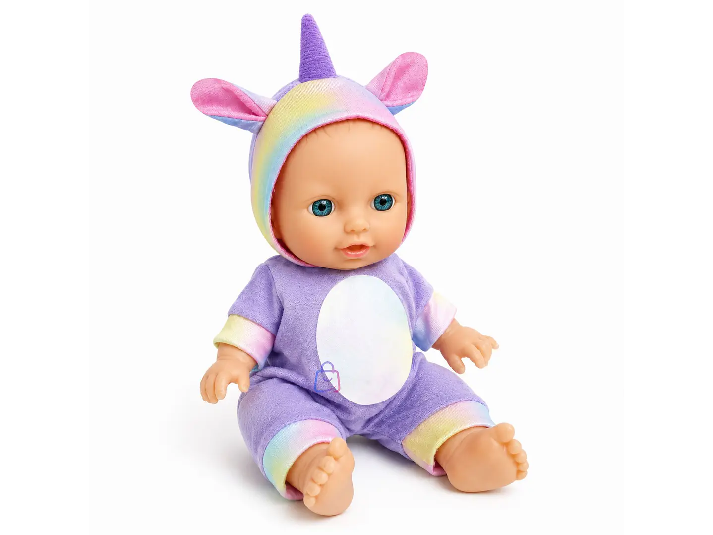 Muñeca Bebé Perfumada Tamaño 23cm Pijama De Unicornio - PS 2