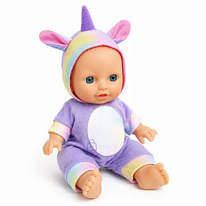Muñeca Bebé Perfumada Tamaño 23cm Pijama De Unicornio - PS