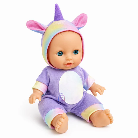 Muñeca Bebé Perfumada Tamaño 23cm Pijama De Unicornio - PS