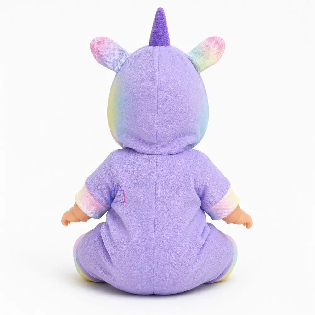 Muñeca Bebé Perfumada Tamaño 23cm Pijama De Unicornio - PS 3
