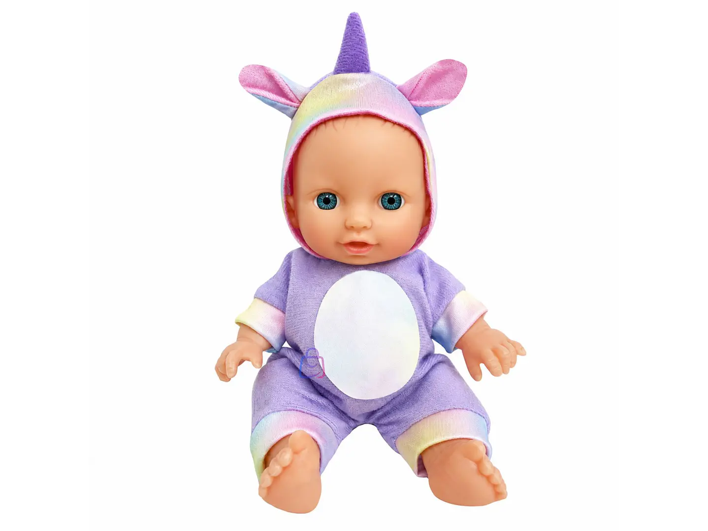 Muñeca Bebé Perfumada Tamaño 23cm Pijama De Unicornio - PS 4