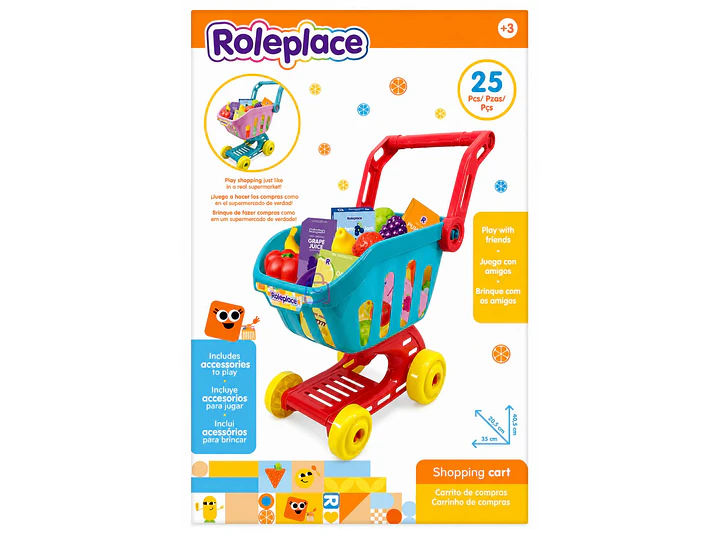Carrito Compras Infantil 25 Accesorios Supermercado - PS 5