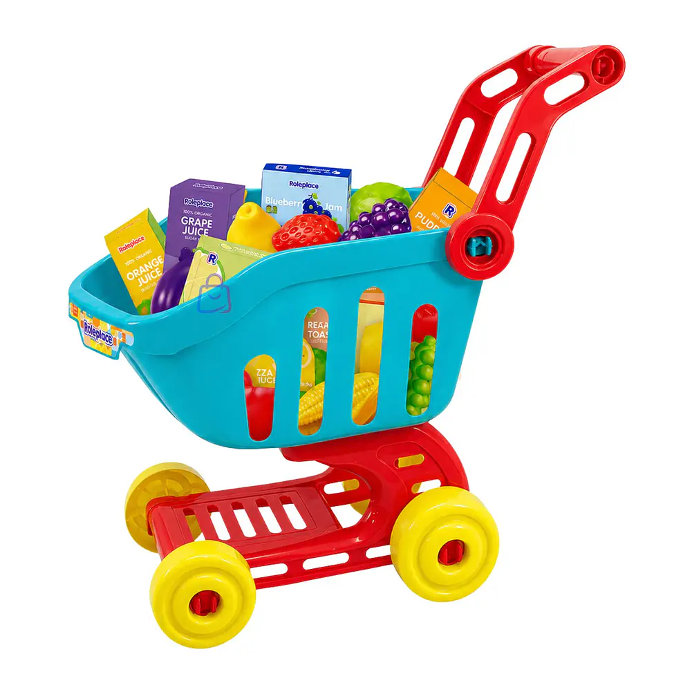 Carrito Compras Infantil 25 Accesorios Supermercado - PS 4