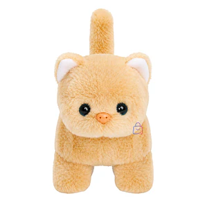 Peluche Gato Interactivo Amarillo Sonido Movimiento - PS