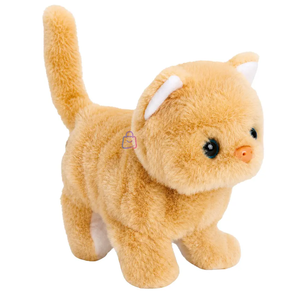 Peluche Gato Interactivo Amarillo Sonido Movimiento - PS 4