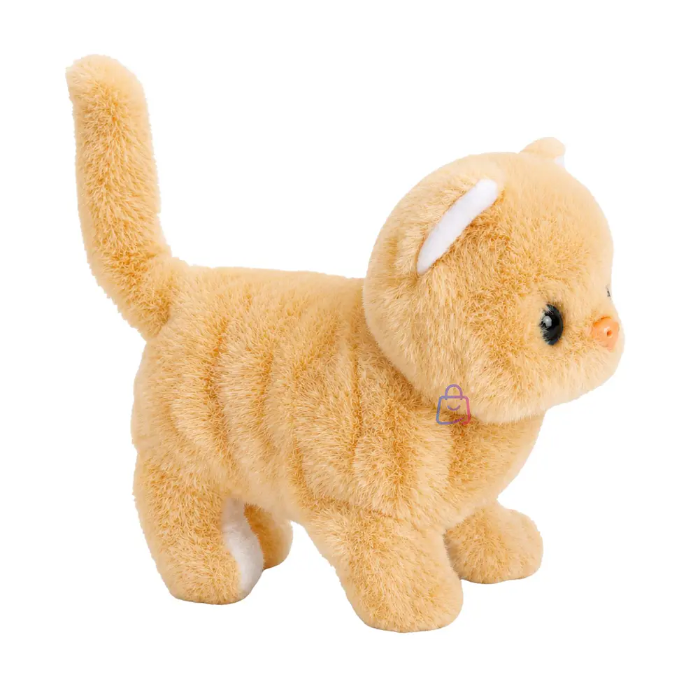 Peluche Gato Interactivo Amarillo Sonido Movimiento - PS 3