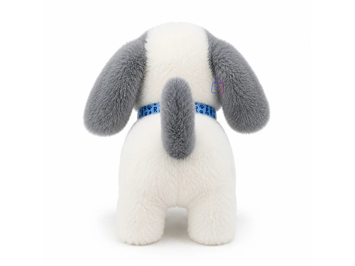 Peluche Perro Interactivo Gris Sonido Movimiento - PS 3