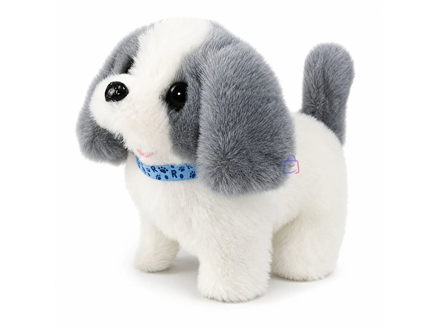 Peluche Perro Interactivo Gris Sonido Movimiento - PS 2