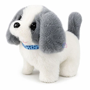 Peluche Perro Interactivo Gris Sonido Movimiento - PS