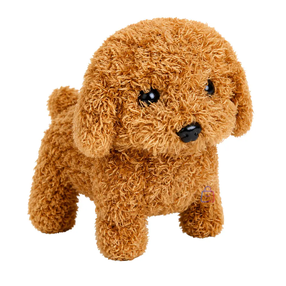 Peluche Perro Interactivo Rulos Café Sonido Movimiento - PS 3