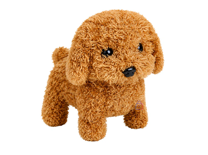Peluche Perro Interactivo Rulos Café Sonido Movimiento - PS 3
