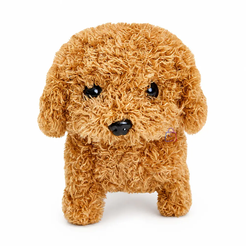 Peluche Perro Interactivo Rulos Café Sonido Movimiento - PS 4