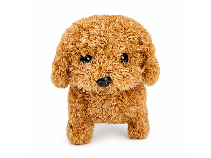 Peluche Perro Interactivo Rulos Café Sonido Movimiento - PS 4