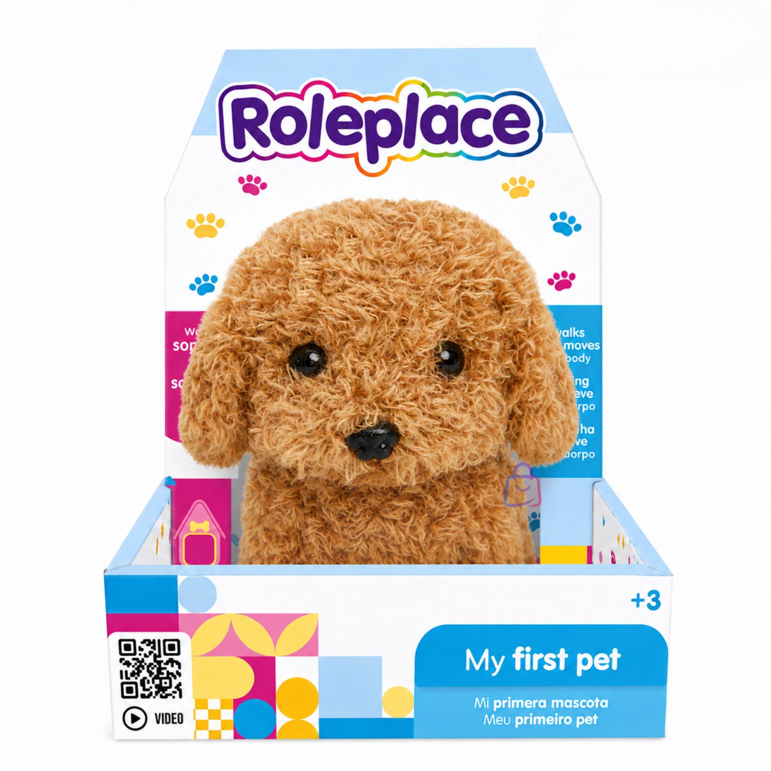 Peluche Perro Café 85cms Navidad