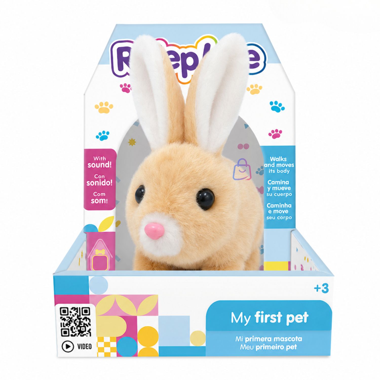 Peluche Conejo Interactivo Café Sonido Movimiento - PS