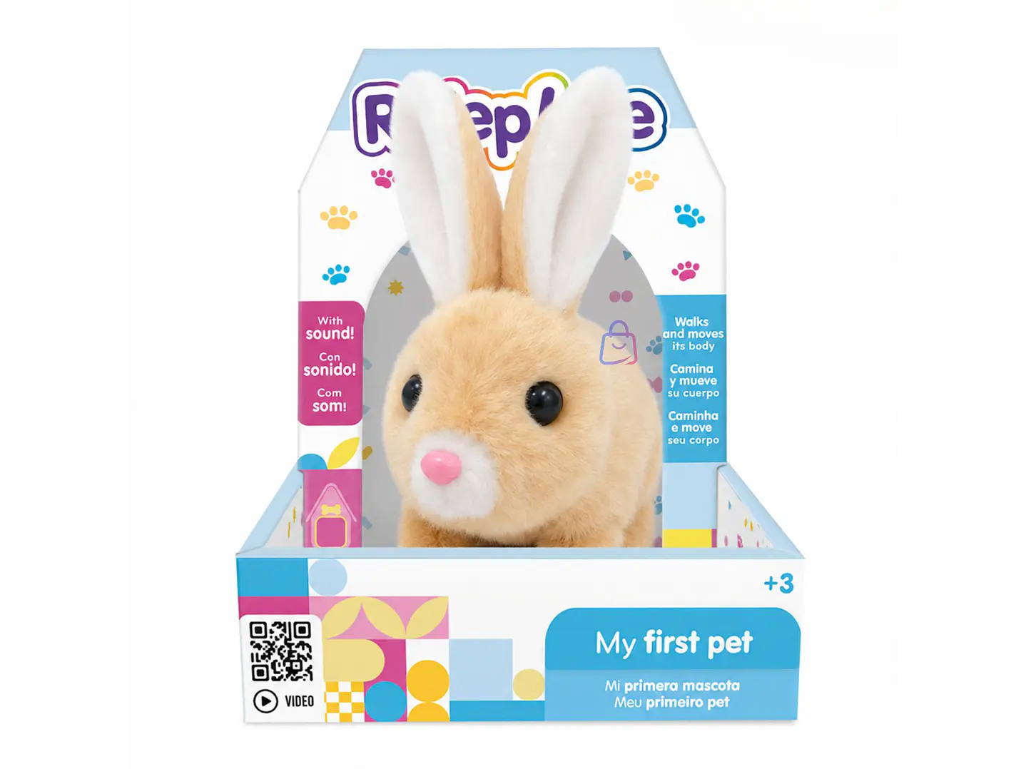 Peluche Conejo Interactivo Café Sonido Movimiento - PS 1