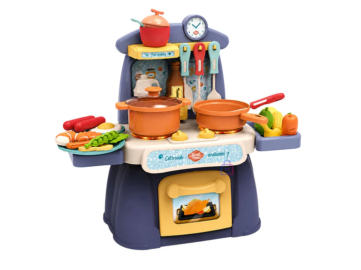 Cocina De Juguete Con Luz Y Sonido 26 Accesorios - PS 1