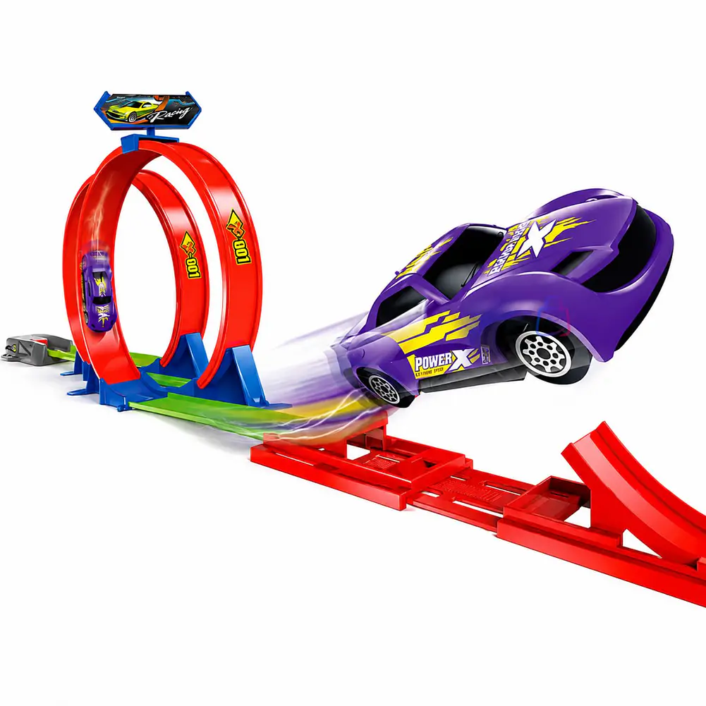Pista Autos Lanzador 2 Giros 360 Incluye Vehículo - PS 4
