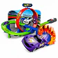 Pista Auto Lanzador Giro 360 Efecto Fuego Con 1 Auto - PS - Miniatura 3