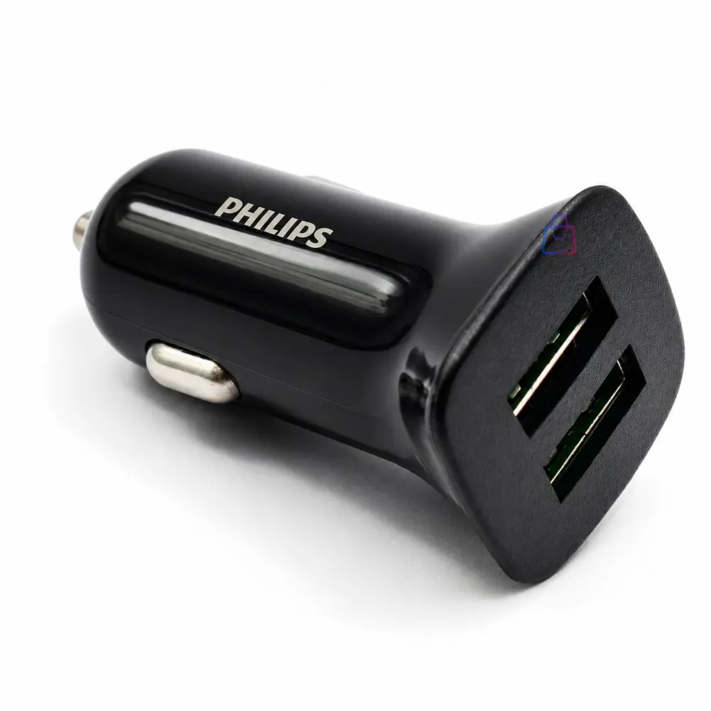 Cargador Auto Philips 12V 12W Dual USB - PS 1