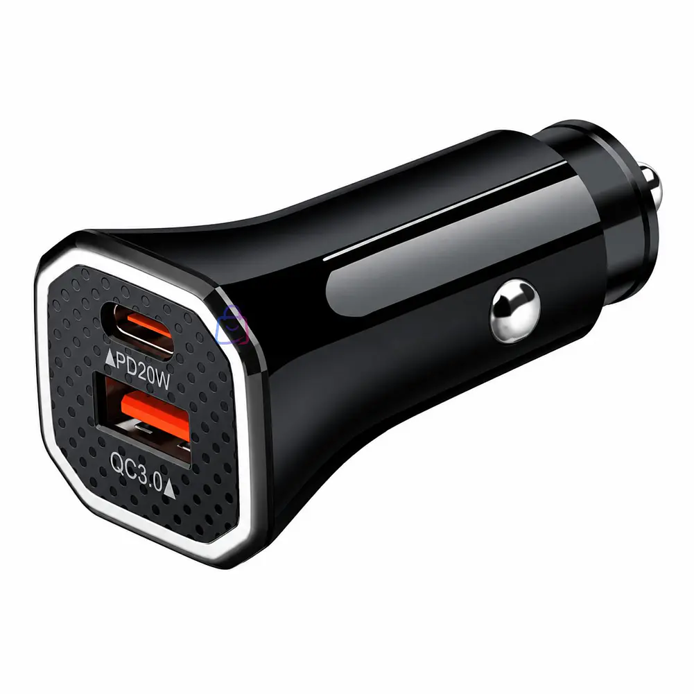 Cargador Auto Carga Rápida PD + QC 38W USB - PS 1