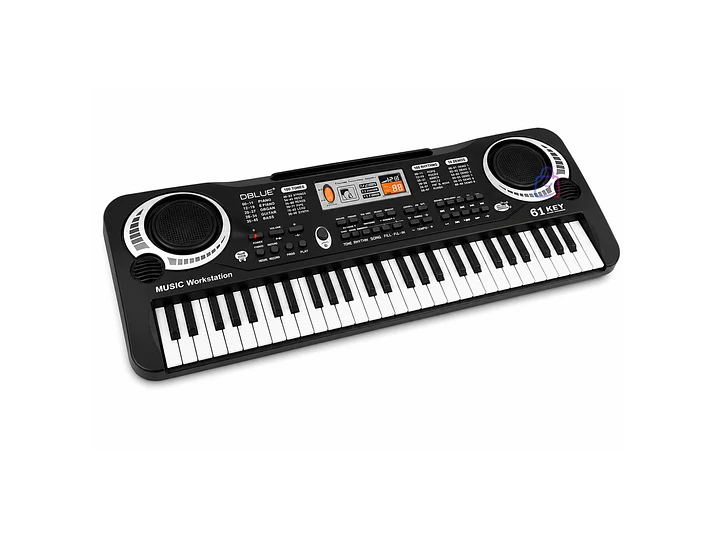 Teclado Musical Infantil 61 Teclas + Micrófono Karaoke - PS 5