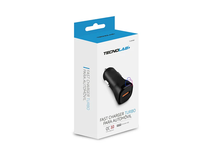 Cargador Auto Carga Rápida QC USB 18W 12V 24V - PS 4