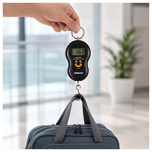 Pesa Digital Colgante 50 Kg LCD con Tara Portátil - PS