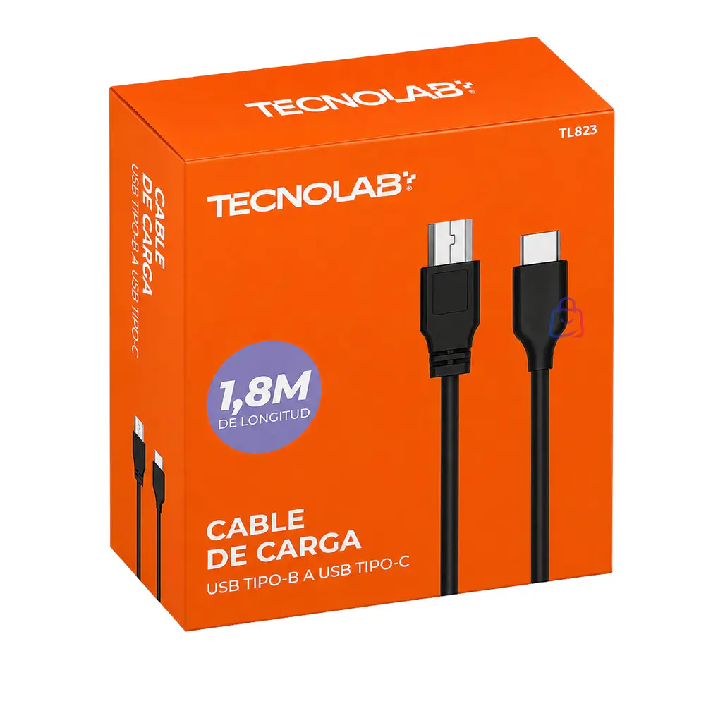Cable USB-C a USB-B para Impresora y Escáner - PS 4